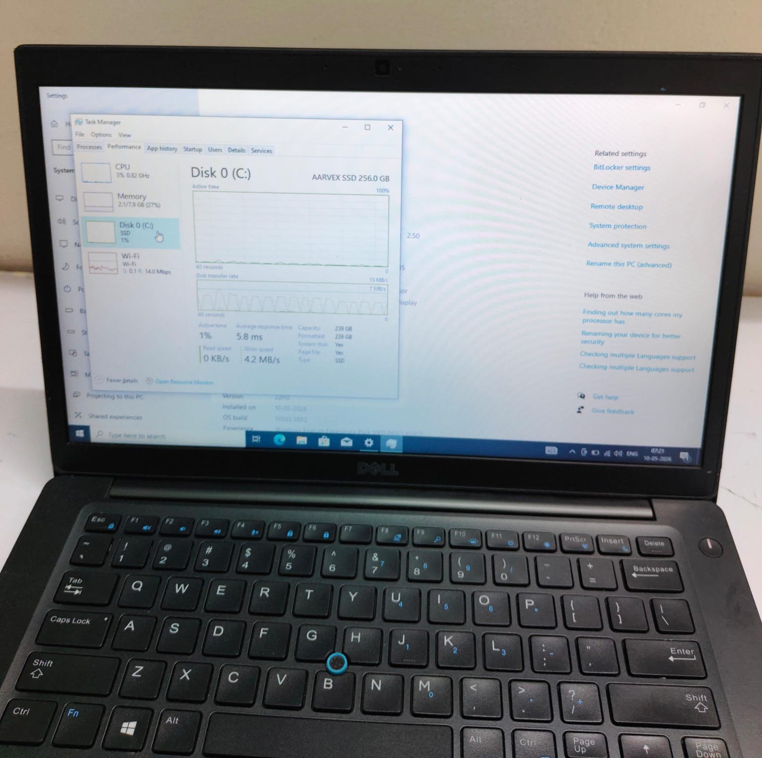 Dell Core i5 6th Gen 8GB RAM 256GB SSD Windows 10 Pro photo 2